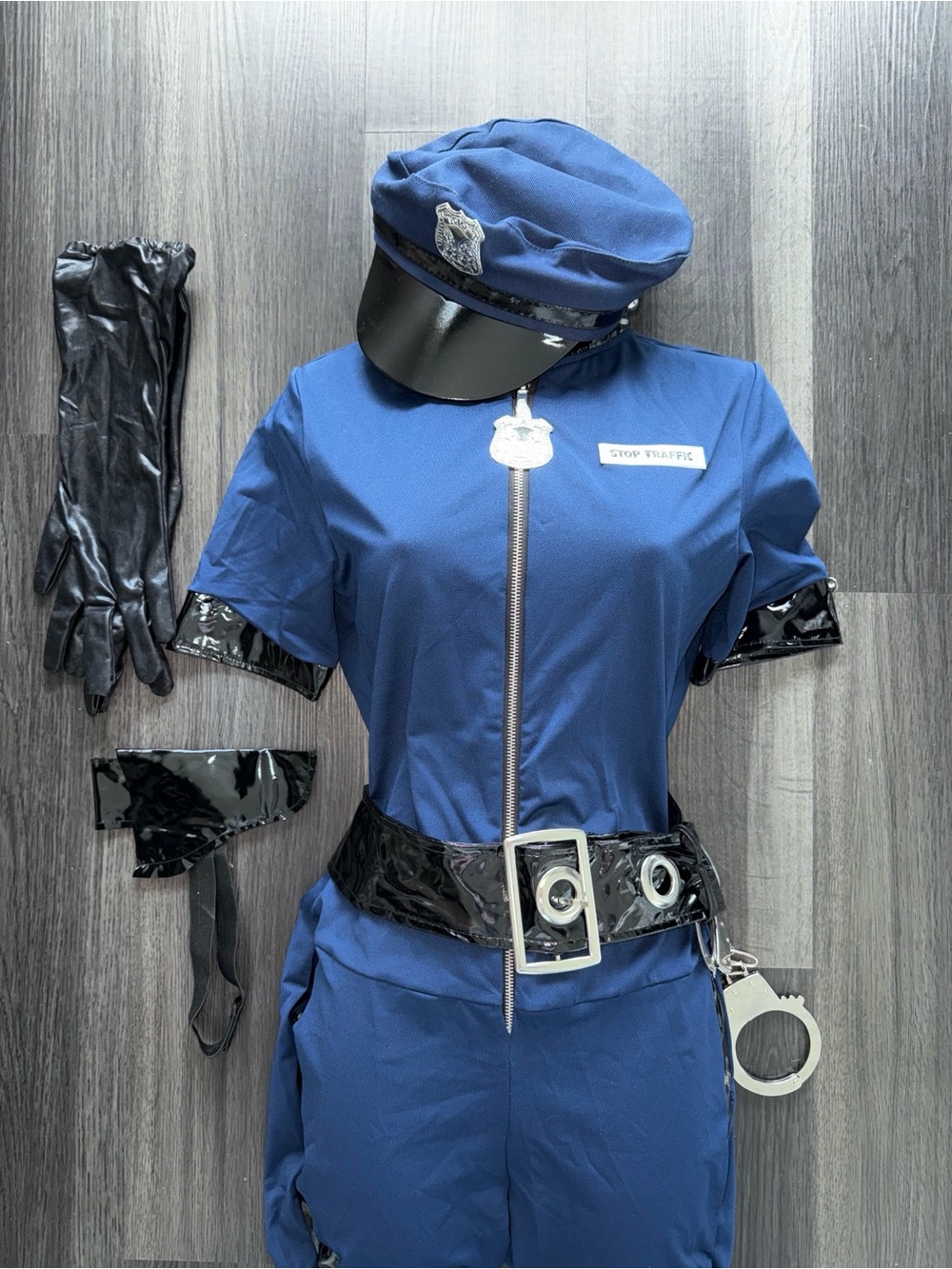 Navy Blue Police Halloween Costume
